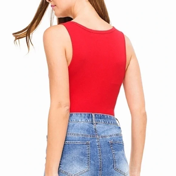 Streetwear Society Red Sleeveless Top Large - Picture 6 of 6